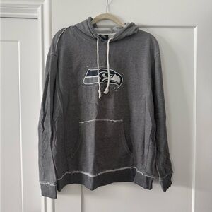 NFL Seattle Seahawks Charcoal Hoodie Distressed
